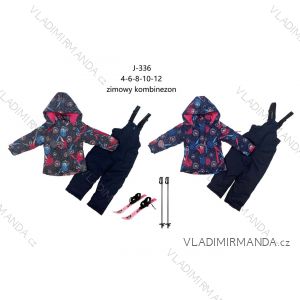 Souprava kalhoty oteplováky a bunda s kapucí dětská dívčí (4-12 let) XU kids PMWAX23J-336