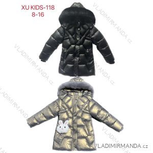 Bunda zimní s kapucí dorost dívčí (8-16 let) XU kids PMWAX23-118