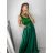 Women's long prom elegant strapless dress (S/M ONE SIZE) ITALIAN FASHION IMPBB22O5728/DR brown