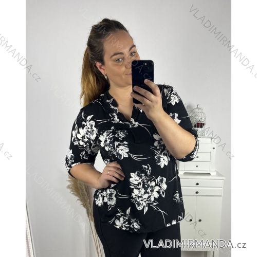 Tunika dlhý rukáv dámske (2XL/3XL ONE SIZE) TALIANSKA MóDA IM323KESY