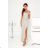 Women's Long Elegant Dress with Wide Straps (SL) FRENCH FASHION FMPEL23VELVET silver 34