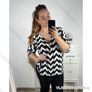 Tunika dlouhý rukáv dámské (2XL/3XL ONE SIZE) ITALSKá MóDA IM323OLIVIE