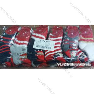 Ponožky vánoční teplé dětské dívčí i chlapecké (0-12,12-24) AURA.VIA AURA23SBV1119