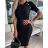 Women's Elegant Knitted Long Sleeve Dress (S/M ONE SIZE) ITALIAN FASHION IMPOC237091 béžová S/M