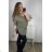 Tunika dlouhý rukáv dámská nadrozměr (2XL/3XL ONE SIZE) ITALSKÁ MÓDA IM723DIANA
