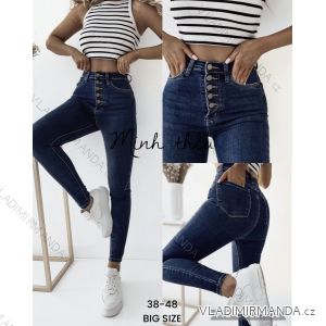 Rifle jeans dlouhé dámské nadrozměr (38-48) M.SARA MSR234202