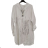 Šaty košilové dlouhý rukáv dámské (S/M ONE SIZE) ITALSKÁ MODA IMB229927