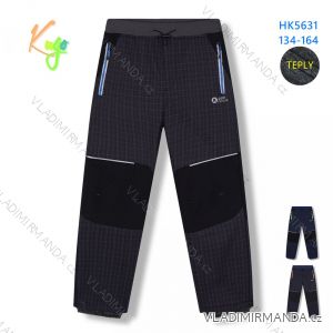 Kalhoty softshell zateplené dorost dívčí a chlapecké (134-164) KUGO HK5631