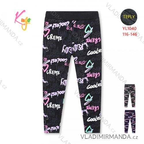 Leggings warmes langes tik fließen jugendliches Mädchen der Kinder (116-146) KUGO WK9368