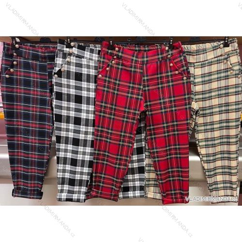 Kalhoty dlouhé dámské nadrozměr (3XL/4XL ONE SIZE) ITALSKÁ MÓDA IMWQ23NICOLA