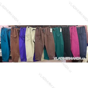 Kalhoty dlouhé dámské nadrozměr (3XL/4XL ONE SIZE) ITALSKÁ MÓDA IMWQ23192