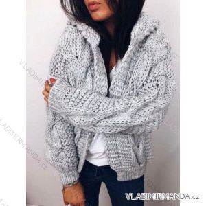 Cardigan pletený teplý dlhý rukáv dámsky (S/M/L ONE SIZE) TALIANSKA MÓDA IMD23810