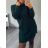 Women's Long Sleeve Knitted Dress (M/L ONE SIZEl) ITALIAN FASHION IMD23811