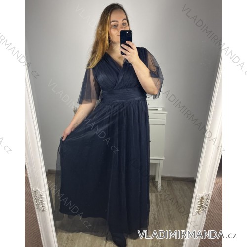 dress short sleeve womens (uni L-2XL) ITALIAN MODA IMS23DIANA L/XL dark blue