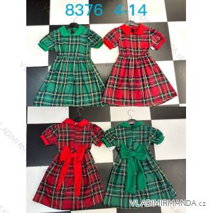 Šaty vánoční krátký rukáv dorost dětské dívčí (4-14 LET) ITALSKÁ MÓDA IMWHH238376
