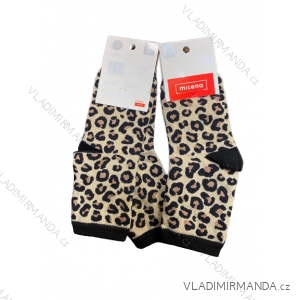 Veselé ponožky leopardí dětské dívčí (29-31,  32-34) POLSKÁ MODA DPP21473