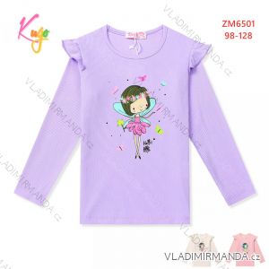 Tričko s dlouhým rukávem dětské dívčí (98-128) KUGO ZM6501