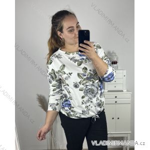 Tunika dlouhý rukáv dámská nadrozměr (3XL/4XL ONE SIZE) ITALSKá MóDA IM423AIDA/DU