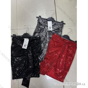 Sukně krátká flitrová dámská (S/M ONE SIZE) ITALSKÁ MÓDA IMM23EL4126