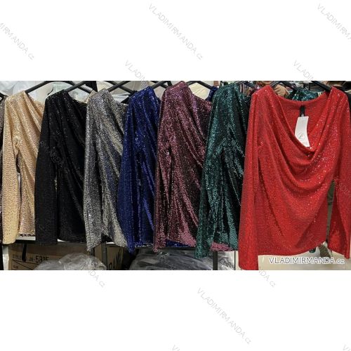 Women's short sleeve shirt top (S / M ONE SIZE) ITALIAN FASHION IMM22U5295