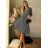 Women's Elegant Long Sleeve Dress (S/M ONE SIZE) ITALIAN FASHION IMM23M6062