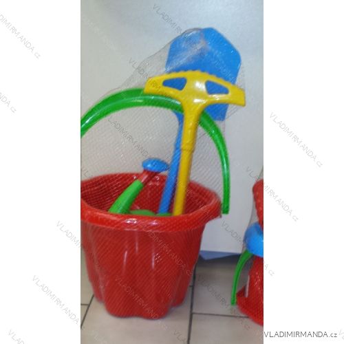 Set for big sand (big bucket, paddle, rakes, jug) 1137