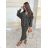 Women's Strappy Top Knitted Skirt Set (S/M ONE SIZE) ITALIAN FASHION IMM23M8509