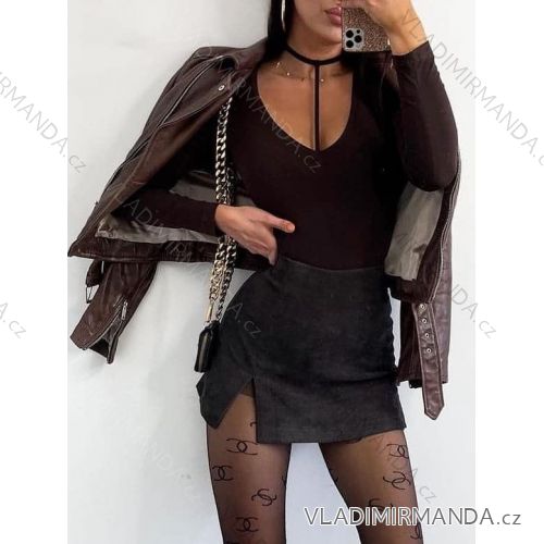 Elegantes Langarm-T-Shirt für Damen (S/M ONE SIZE) ITALIAN FASHION IMM23FS33019