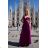 Women's Long Formal Short Sleeve Dress (36-54) POLISH FASHION PMLMR23ALICE fuchsia 36