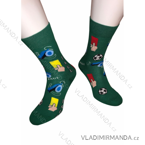 Ponožky wola veselé pánské (42-44, 45-47) POLSKÁ MÓDA DPP21304 Green 39-41