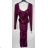 Women's Elegant Knitted Long Sleeve Dress (S/M ONE SIZE) ITALIAN FASHION IMPBB22Y22990