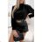 Halenka elegantní dlouhý rukáv dámská (S/M ONE SIZE) ITALSKÁ MÓDA IMWGS234217/DUR bílá S/M