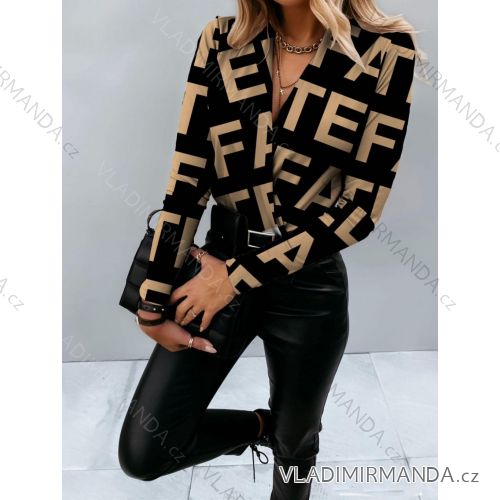 Body dlouhý rukáv dámská (S/M ONE SIZE) ITALSKÁ MÓDA IMD23858