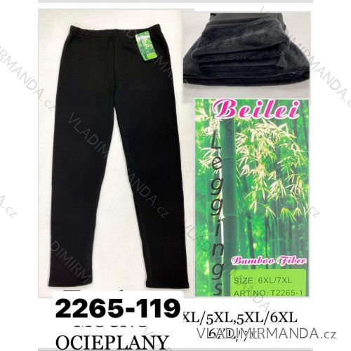 Legíny zateplené bambusové dlhé dámske nadrozmer (4XL/5XL-6XL/7XL) MIEGO MIE232265119