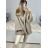 Kabát s kožíškem dlouhý rukáv dámský (S/M/L/XL ONE SIZE) ITALSKÁ MODA IM423350