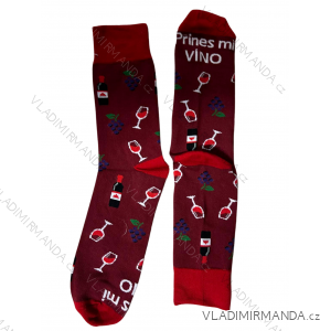 Herrensocken „Merry Bring Me Wine“ (39-46) POLISH FASHION DPP23020/DR