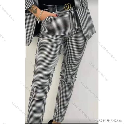 Nohavice elegantné dlhé dámske (S-XL) TALIANSKA MÓDA IMM23031