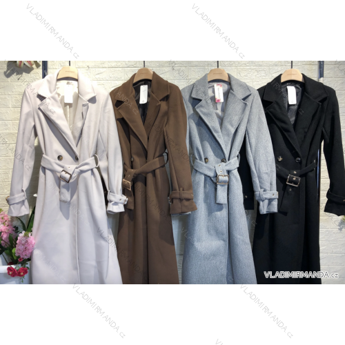 Kabát flaušový dlhý rukáv dámsky (S/M ONE SIZE) TALIANSKA MÓDA IMPGM2323816