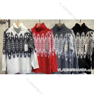 Svetr s rolákem dlouhý rukáv dámský (S/M ONE SIZE) ITALSKÁ MÓDA IMPGM23Y-23667