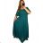 Šaty plesové dlhé elegantné spoločenské krátky rukáv dámske nadrozmer (XL/2XL ONE SIZE) TALIANSKA MÓDA IMM2380736PL/DR XL/2XL kráľovská modrá