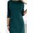 420-5 MARY Dress with gold zippers - green