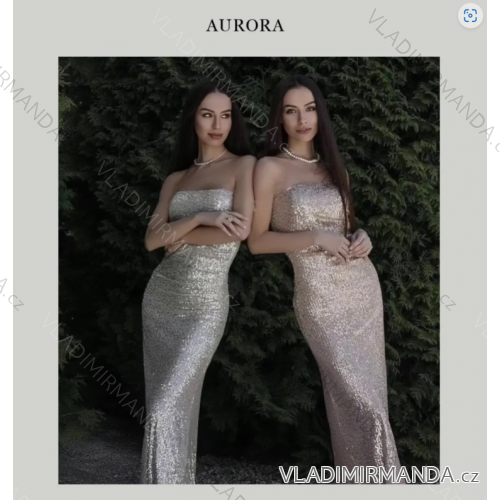 Damenkleid mit glitzernden Pailletten und Trägern (Einheitsgröße S/M) ITALIAN FASHION IMPDY23YX23737