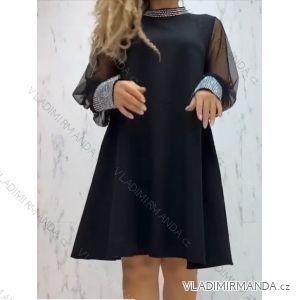 Šaty oversize elegantní dlouhý rukáv dámské (L/XL ONE SIZE) ITALSKÁ MÓDA IMWAA234642