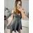 Šaty elegantní společenské třpytivé na ramínka carmen dámské (S/M ONE SIZE) ITALSKÁ MÓDA IMM22ELEN