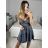 Carmen Women's Elegant Formal Sparkly Strapless Dress (S/M ONE SIZE) ITALIAN FASHION IMM22ELEN/DR - Dark Blue, S/M