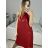 Šaty elegantní třpytivé s flitry bez rukávu dámské (S/M ONE SIZE) ITALSKá MóDA IMM23M84269/DUR S/M Černá
