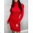 Women's Long Sleeve Knitted Dress (S/M ONE SIZE) ITALIAN FASHION IMWAK23CL5019