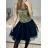 Sexy mini strapless dress for women (S / M ONE SIZE) ITALIAN FASHION IMM22922 S/M Golden