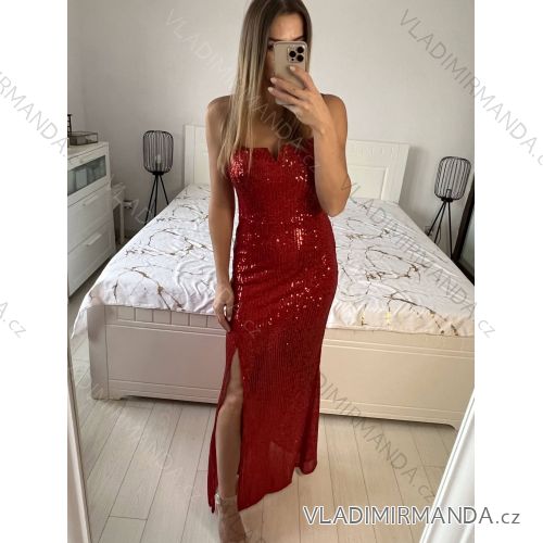 Women's Long Chiffon Short Sleeve Dress (S/M ONE SIZE) ITALIAN FASHION IMWGS231048