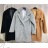Kabát dlouhý rukáv dámský (S/M ONE SIZE) ITALSKÁ MÓDA IMPLP2336140015